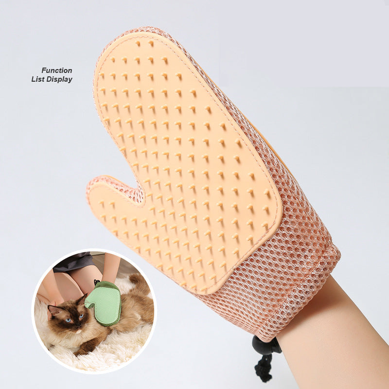 2-in-1 Floating Hair Removal Glove for Pets - Dog and Cat Grooming Tool