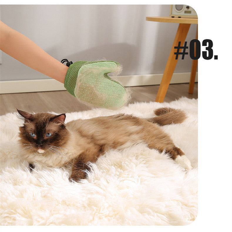 2-in-1 Floating Hair Removal Glove for Pets - Dog and Cat Grooming Tool