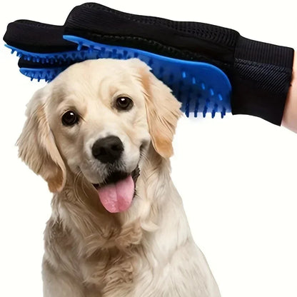 Pet Grooming Glove Brush for Cats and Dogs - Dual-Function Hair Removal and Massage Glove