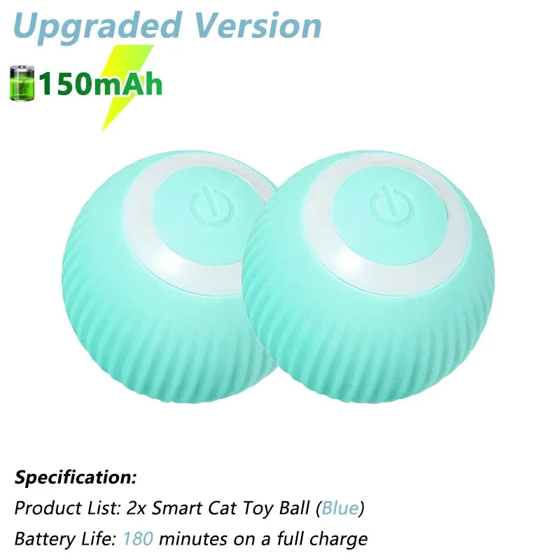 Electric Interactive Rolling Ball Toy for Cats - Smart Rotating Cat Game Accessory