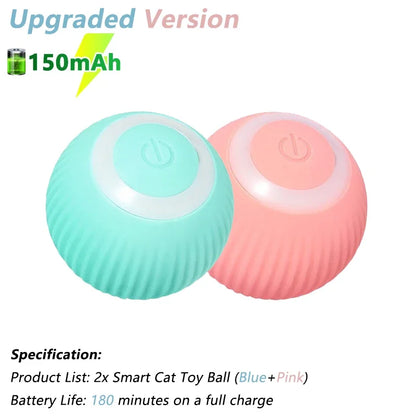 Electric Interactive Rolling Ball Toy for Cats - Smart Rotating Cat Game Accessory