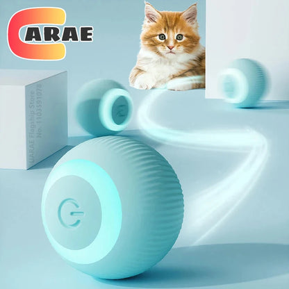 Electric Interactive Rolling Ball Toy for Cats - Smart Rotating Cat Game Accessory
