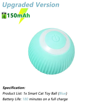 Electric Interactive Rolling Ball Toy for Cats - Smart Rotating Cat Game Accessory
