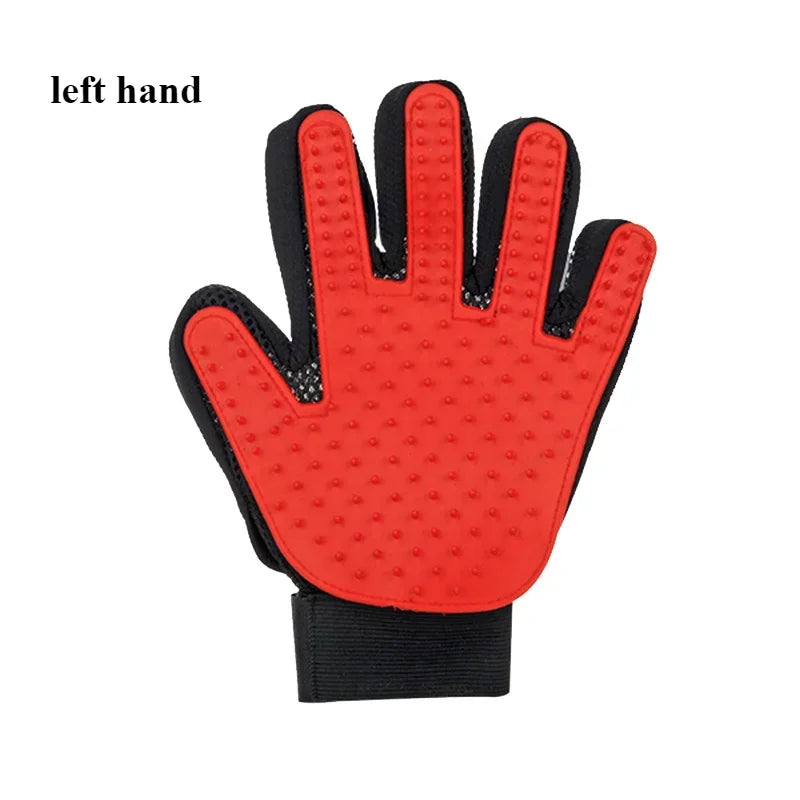 Pet Grooming Glove Brush for Cats and Dogs - Dual-Function Hair Removal and Massage Glove