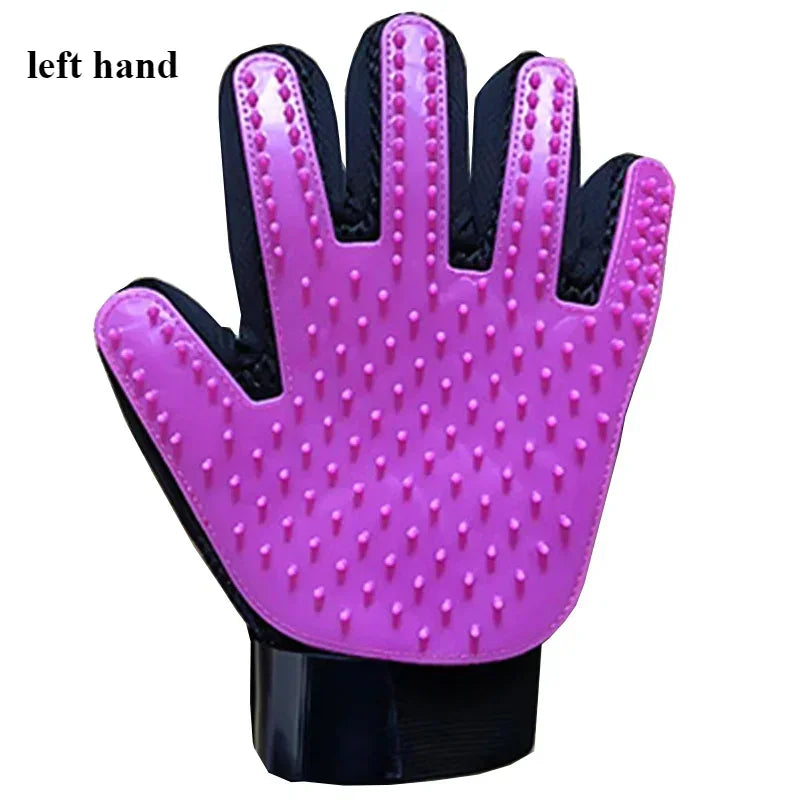 Pet Grooming Glove Brush for Cats and Dogs - Dual-Function Hair Removal and Massage Glove