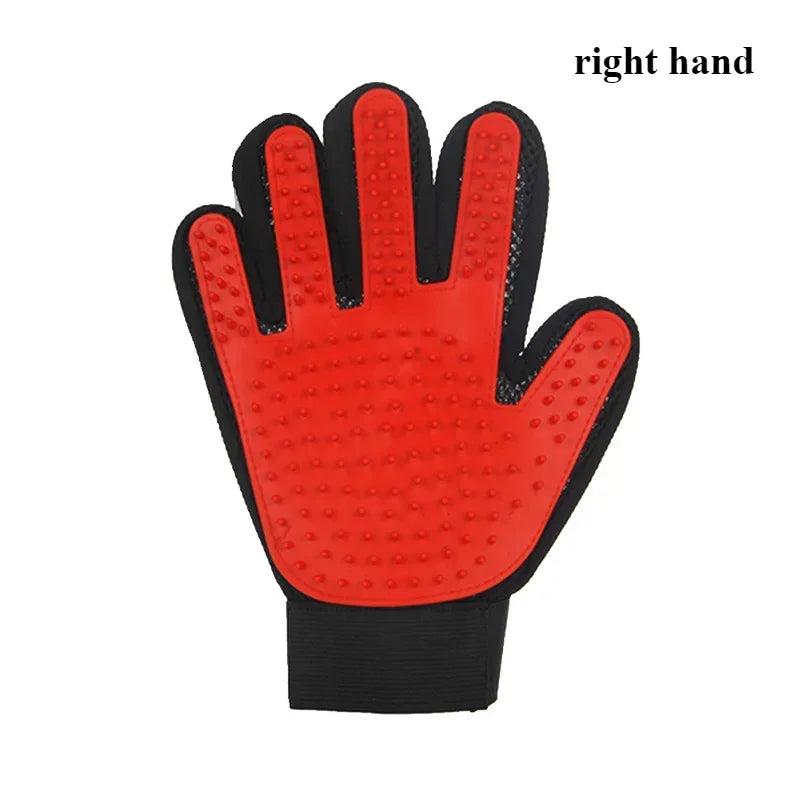 Pet Grooming Glove Brush for Cats and Dogs - Dual-Function Hair Removal and Massage Glove