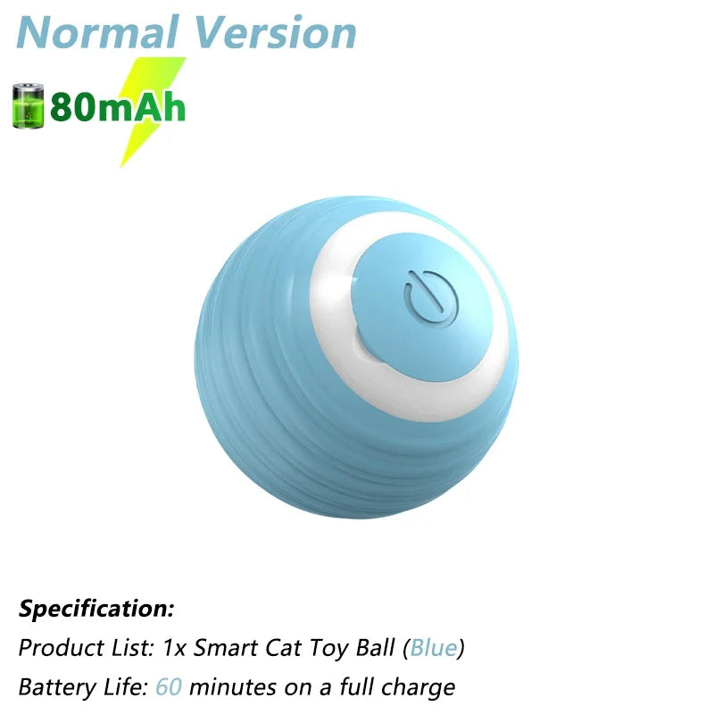 Electric Interactive Rolling Ball Toy for Cats - Smart Rotating Cat Game Accessory