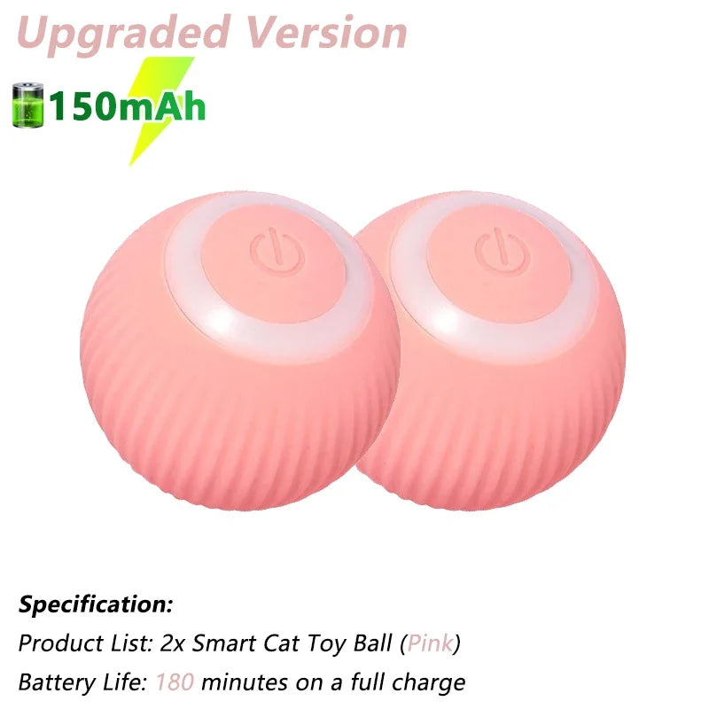 Electric Interactive Rolling Ball Toy for Cats - Smart Rotating Cat Game Accessory