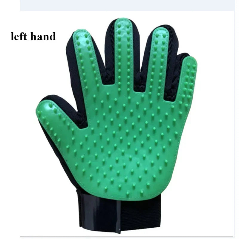 Pet Grooming Glove Brush for Cats and Dogs - Dual-Function Hair Removal and Massage Glove