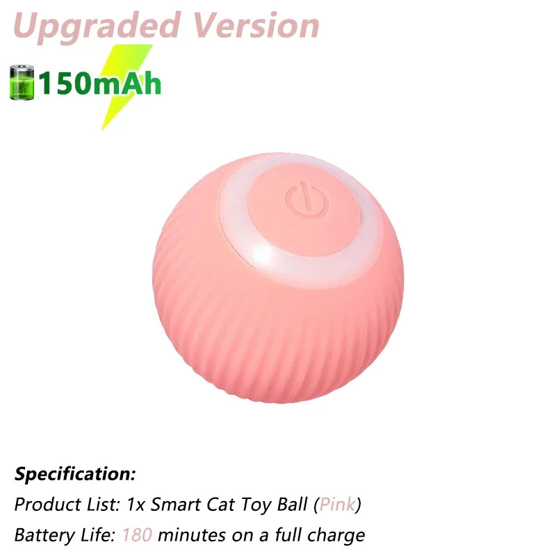 Electric Interactive Rolling Ball Toy for Cats - Smart Rotating Cat Game Accessory