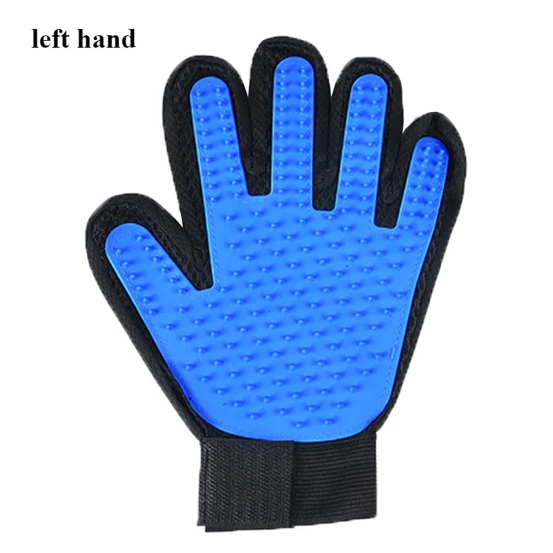 Pet Grooming Glove Brush for Cats and Dogs - Dual-Function Hair Removal and Massage Glove